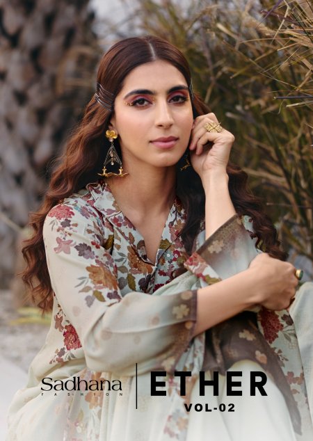 Ether Vol 2 By Sadhana Viscos Pashmina Dress Material